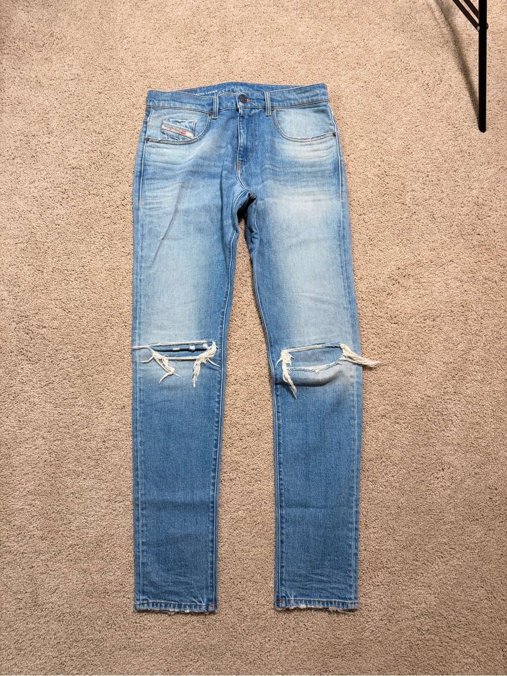 Men's Diesel D-Strukt Distressed Slim Jeans